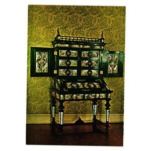 Vintage French Secretary Postcard Limoges Plaques Ringling Museum Sarasota FL
